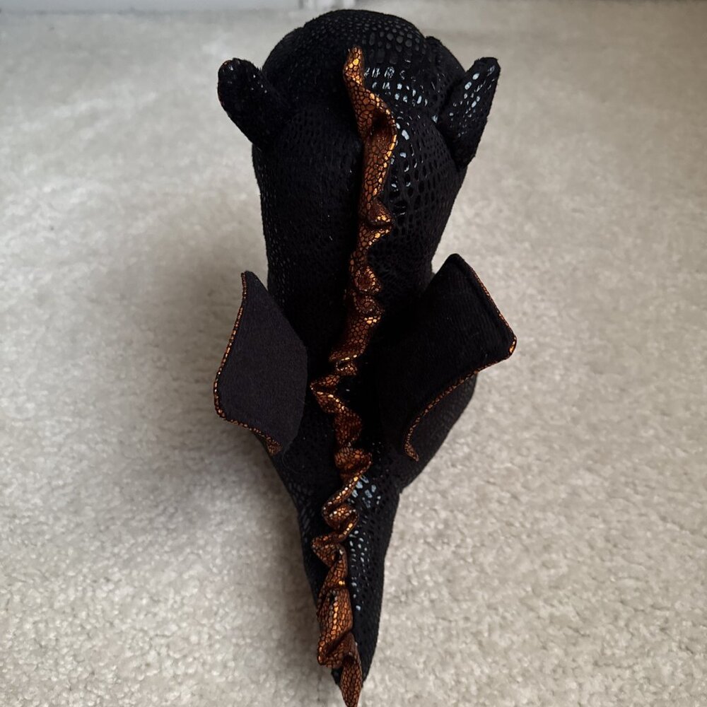 NWT TY Beanie Boo - MERLIN the Dragon 9" - Plush Black Dragon 2017 - Picture 5 of 14